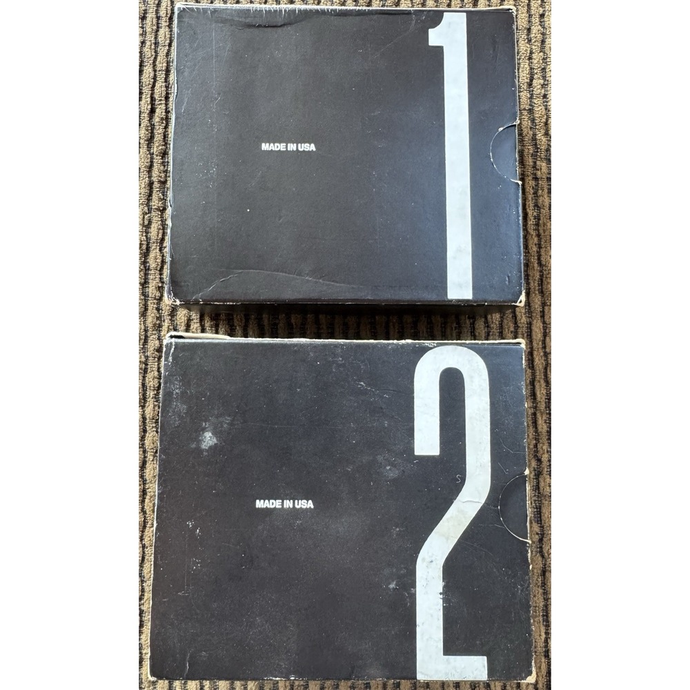 Depeche Mode Singles Box Set 1 & 2 12 CD Set Black Excellent Made In USA 80s Pop